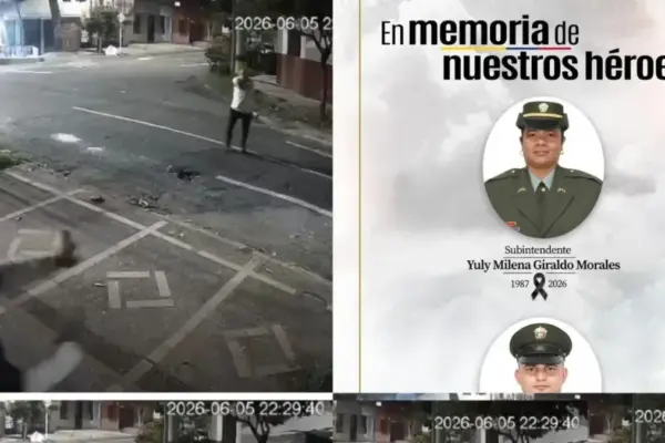Los videos que servirán de prueba en el presunto homicidio de dos miembros de la Sijín en Medellín: un agresor persiguió a la detective en la calle
