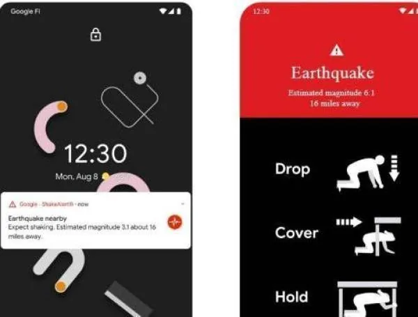 Alerta sísmica de Google