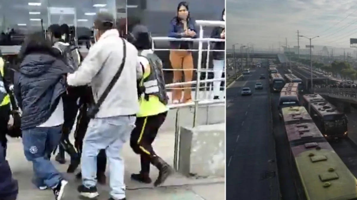 Heartbreaking testimony from the partner of guard Cristian Garzón, murdered at the TransMilenio station in Soacha: 'He slipped away in my arms'